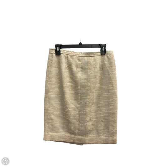 Skirt Designer By Tory Burch In Tan & White, Size: 6