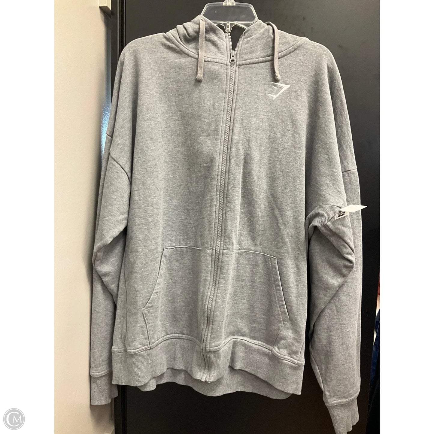 Athletic Jacket By Gym Shark In Grey, Size: M