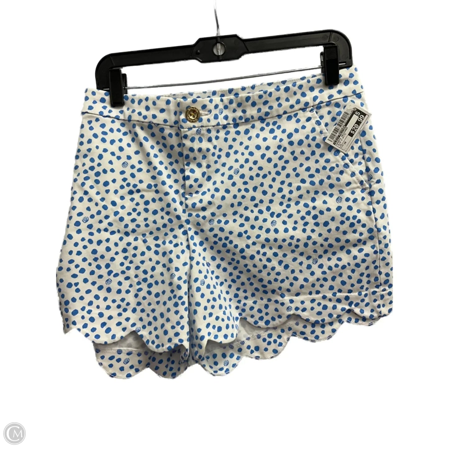 Shorts Designer By Lilly Pulitzer In Blue & White, Size: 16