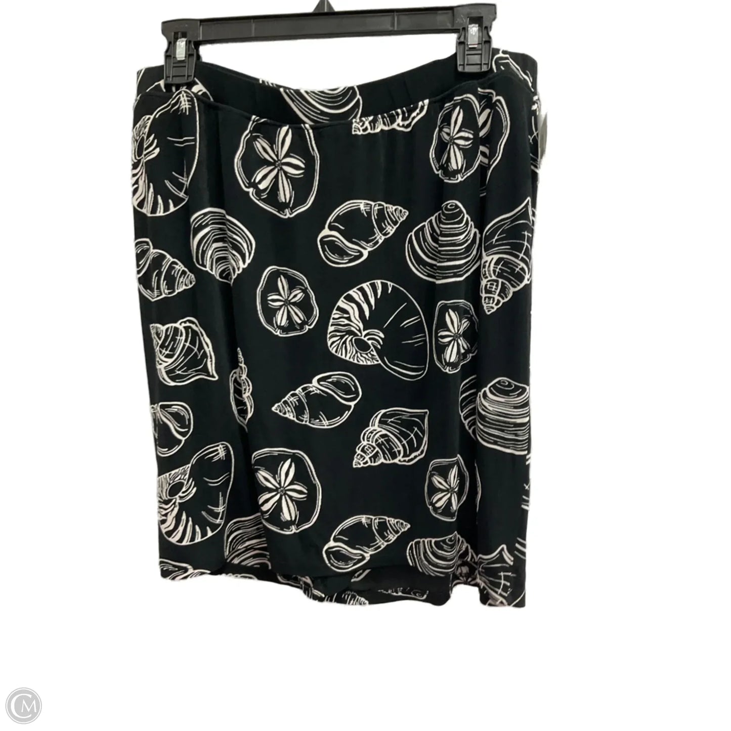 Skort By Chicos In Black & White, Size: L