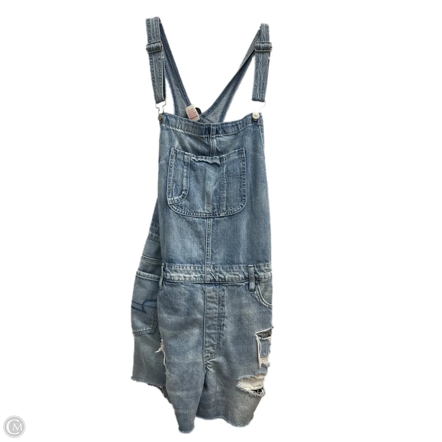 Shortalls By American Eagle In Blue Denim, Size: Xl