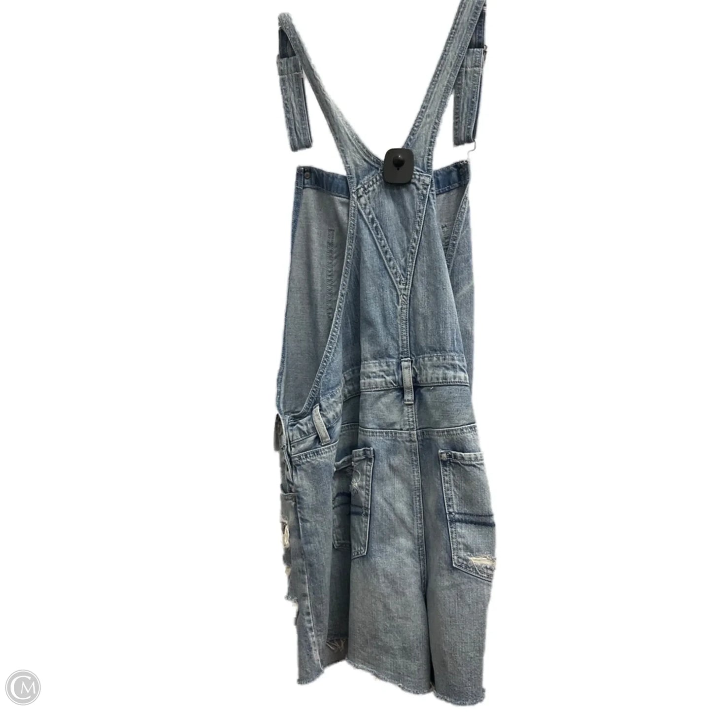 Shortalls By American Eagle In Blue Denim, Size: Xl