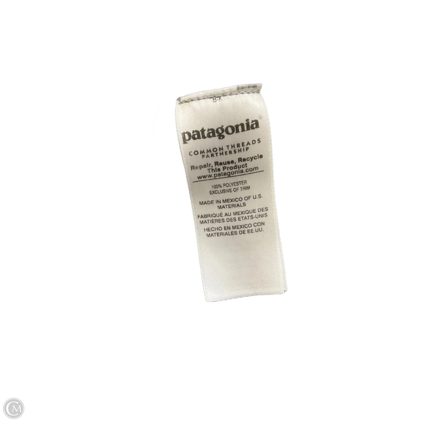 Athletic Top Long Sleeve Collar By Patagonia In Grey, Size: S