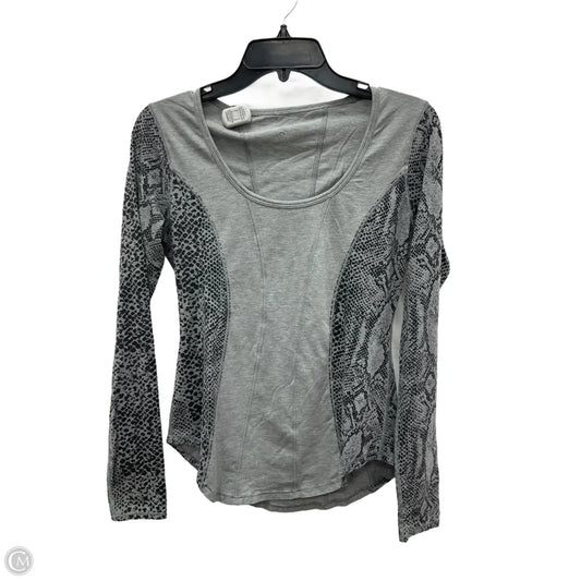 Athletic Top Long Sleeve Crewneck By Lululemon In Grey, Size: S