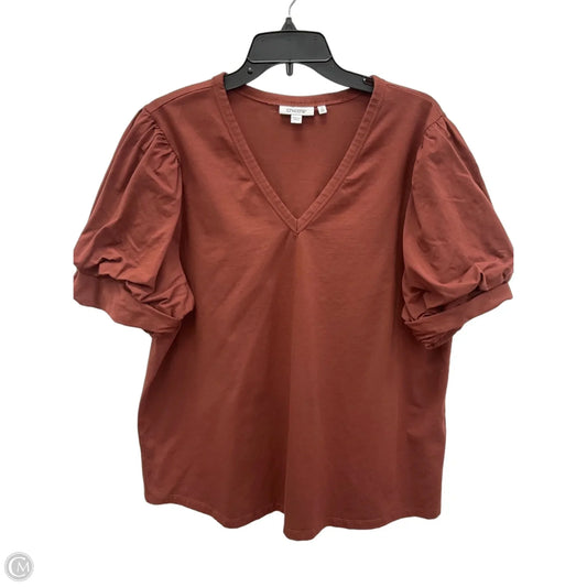 Top Short Sleeve By Chicos In Red, Size: Xxl
