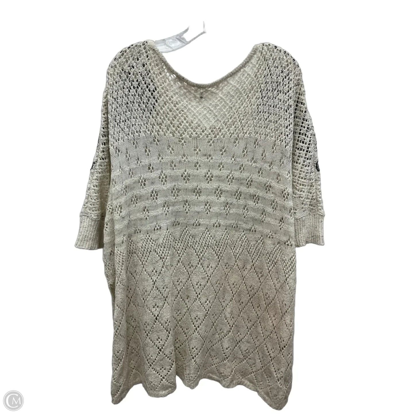 Swimwear Cover-up By Knitted And Knotted In Cream, Size: S