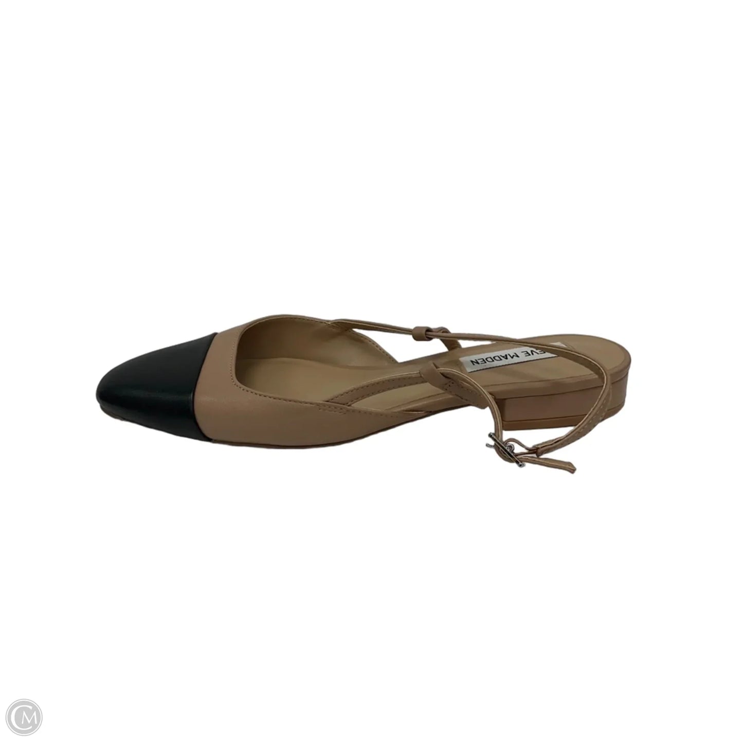 Shoes Flats By Steve Madden In Black & Tan, Size: 8.5