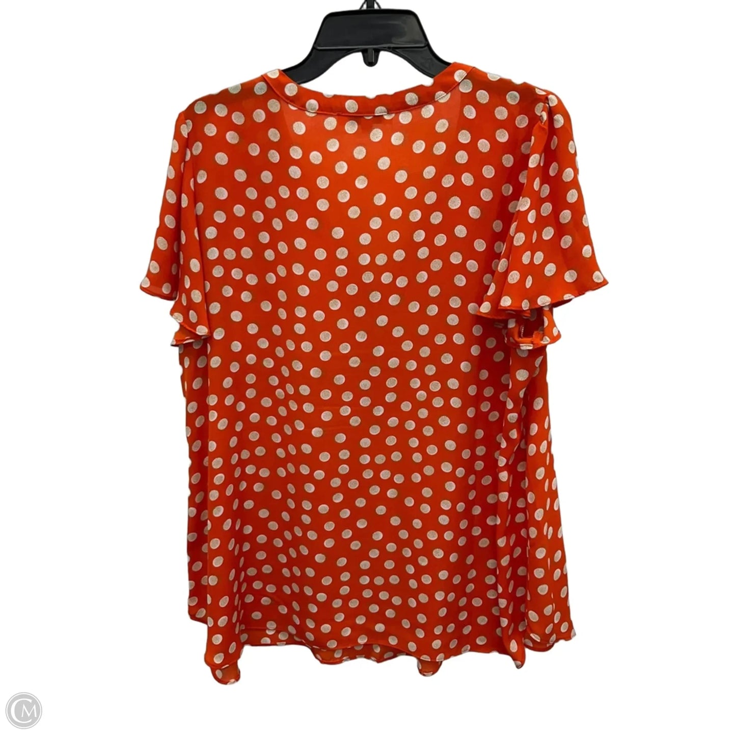 Top Short Sleeve By Rose And Olive In Polkadot Pattern, Size: 1x