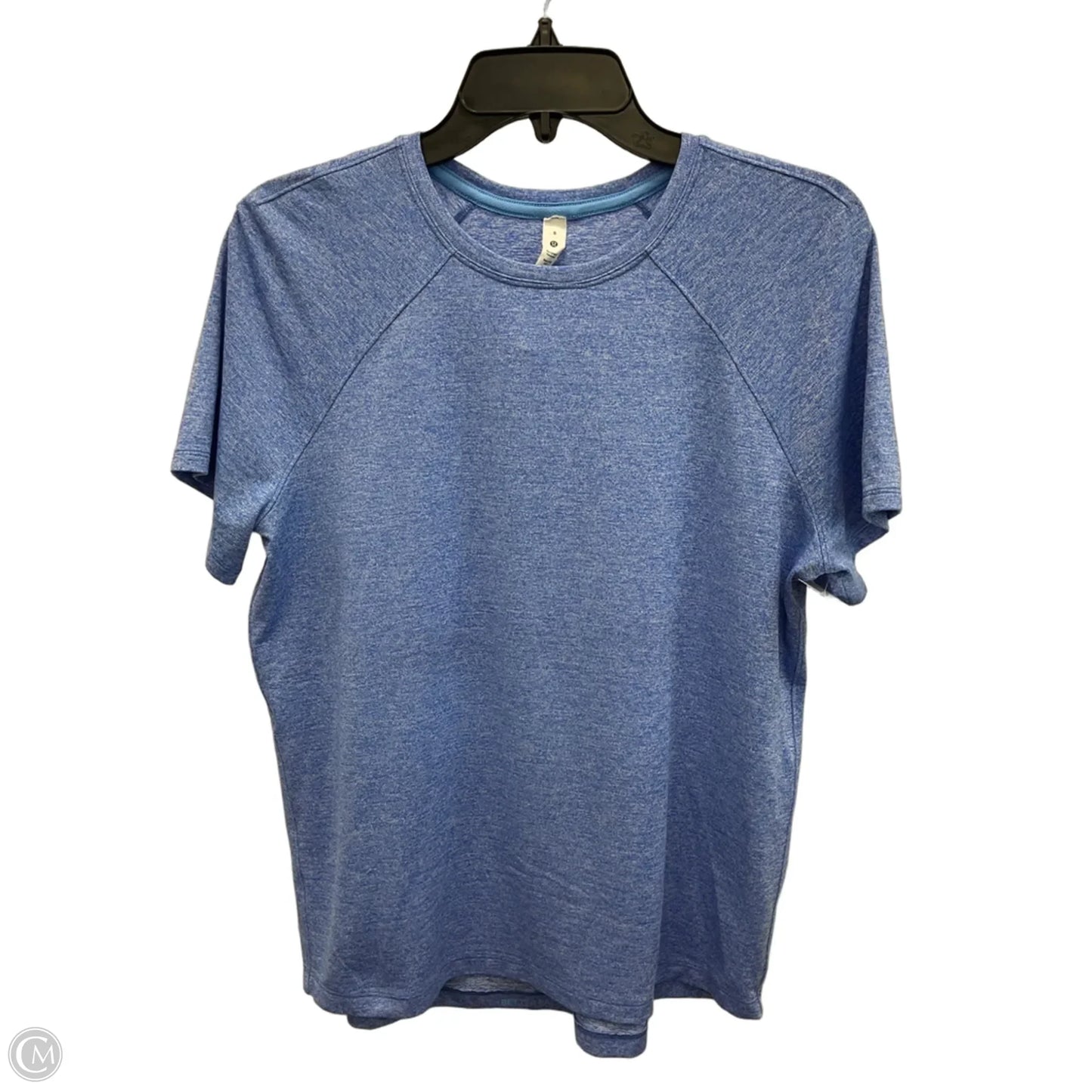 Athletic Top Short Sleeve By Lululemon In Blue, Size: M