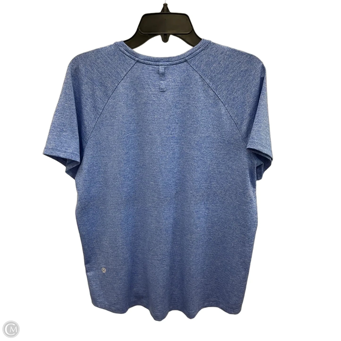Athletic Top Short Sleeve By Lululemon In Blue, Size: M