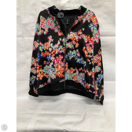 Jacket Designer By Jason Wu In Floral Print, Size: Xl