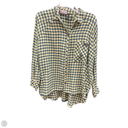 Blouse Long Sleeve By Bdg In Yellow, Size: S