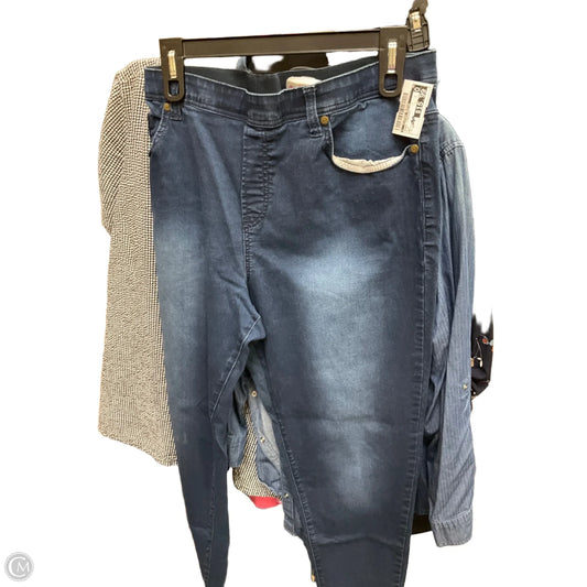 Jeans Straight By Clothes Mentor In Blue, Size: 1x