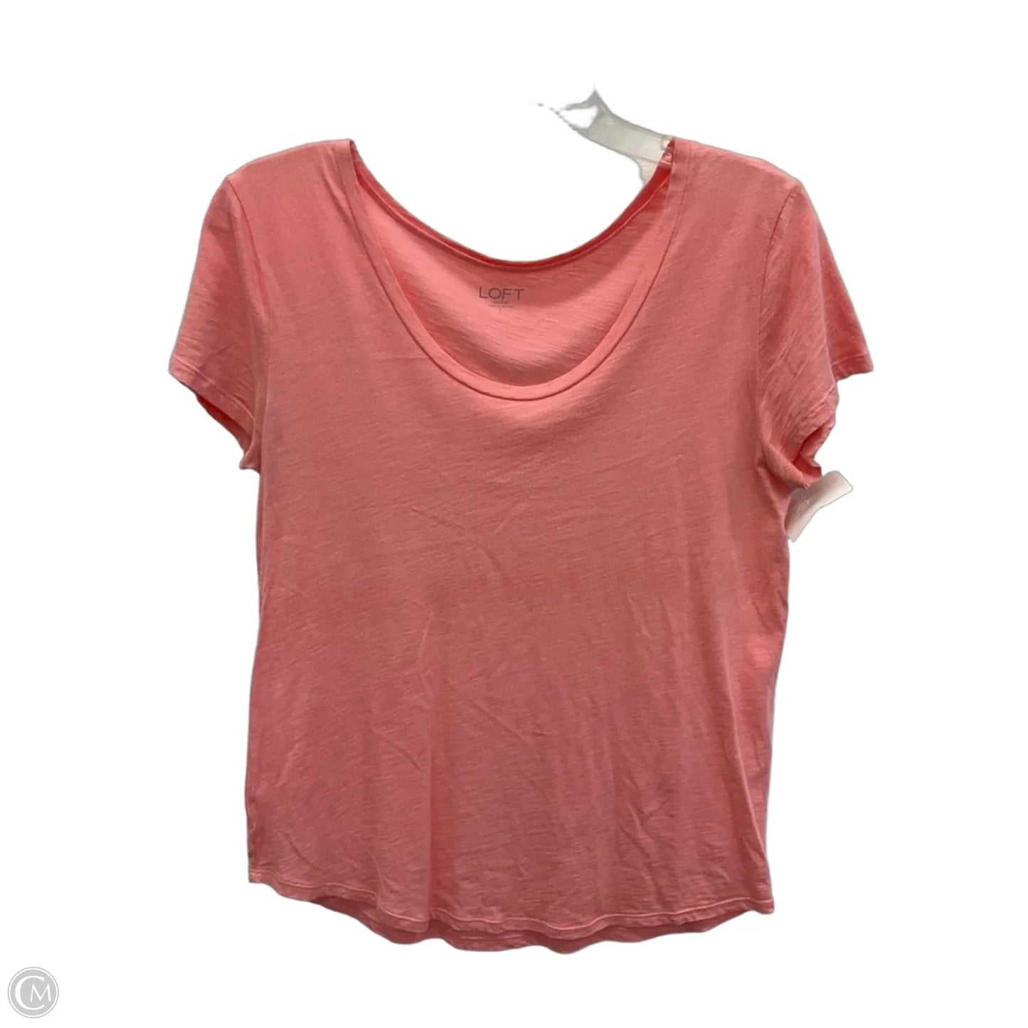 Top Short Sleeve Basic By Loft In Pink, Size: S