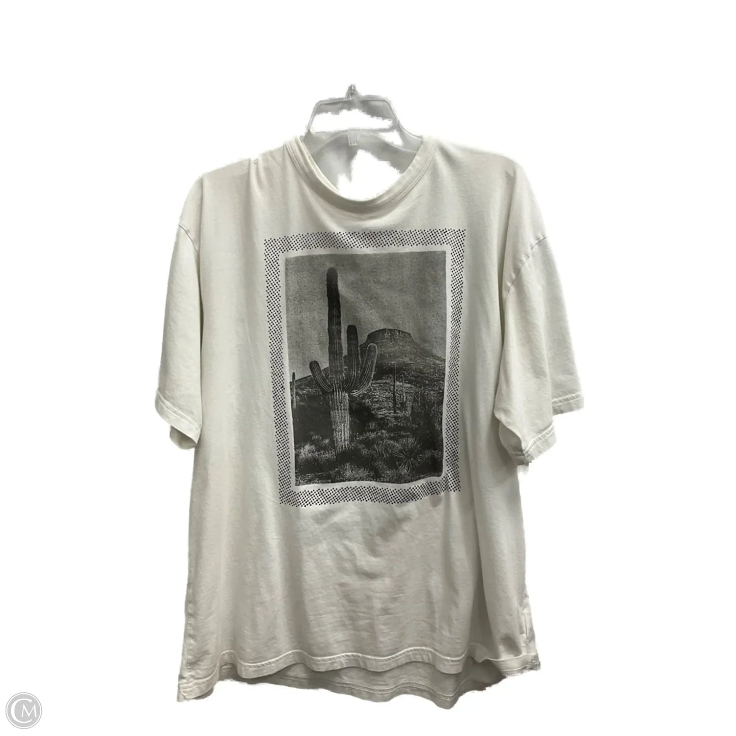 Top Short Sleeve Basic By Old Navy In Cream, Size: Xl