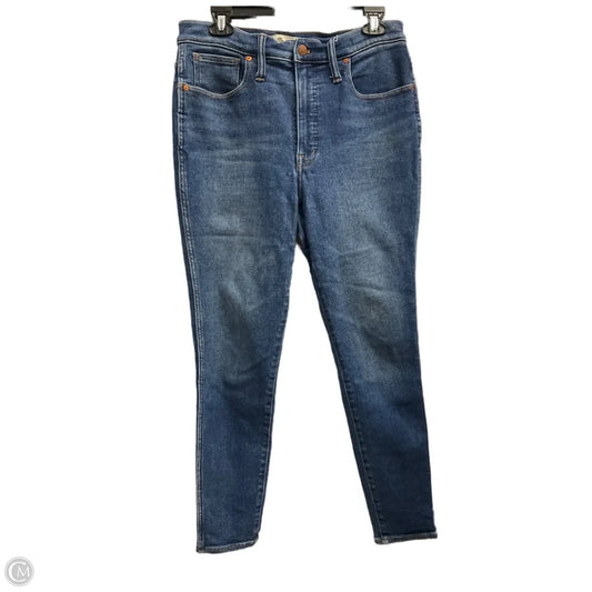 Jeans Skinny By Madewell In Blue, Size: 10