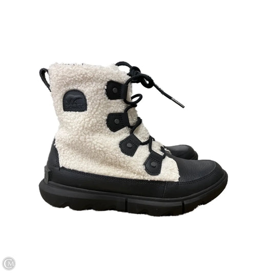 Boots Snow By Sorel In Black & White, Size: 8