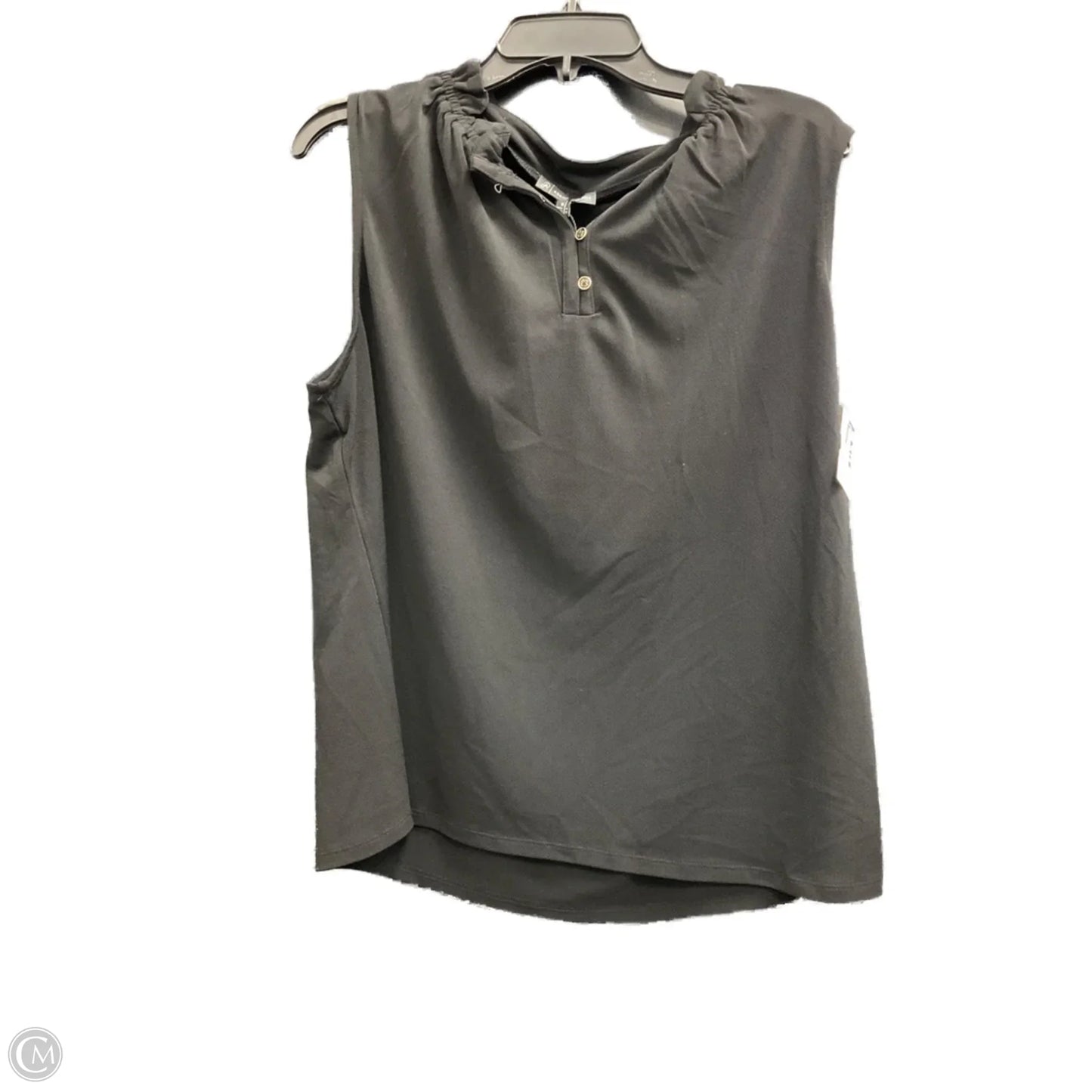 Top Sleeveless By Adrianna Papell In Black, Size: Xl