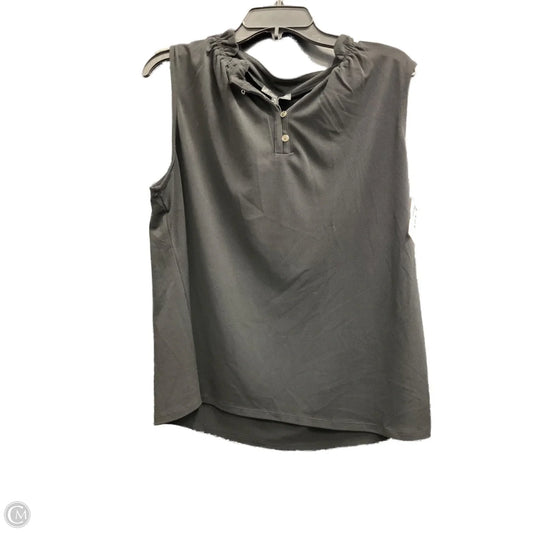 Top Sleeveless By Adrianna Papell In Black, Size: Xl