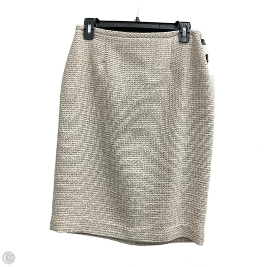 Skirt Midi By Calvin Klein In Cream, Size: 4