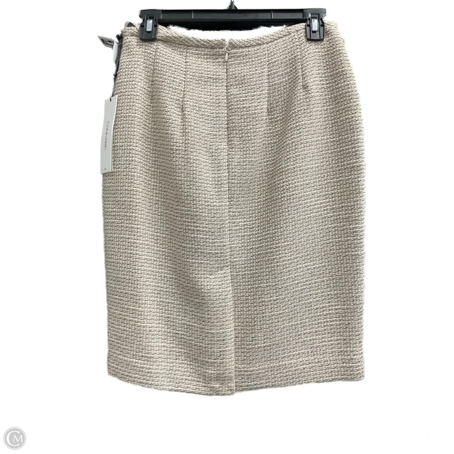 Skirt Midi By Calvin Klein In Cream, Size: 4