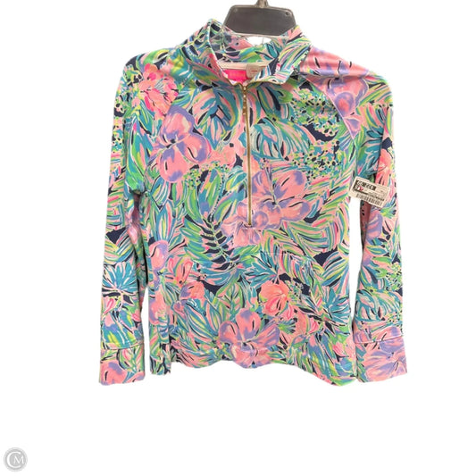 Top Long Sleeve Designer By Lilly Pulitzer In Blue & Purple, Size: Xs