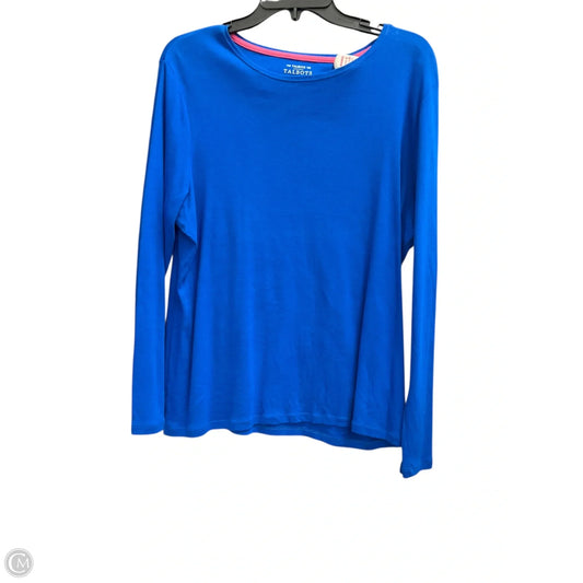 Top Long Sleeve By Talbots In Blue, Size: Xlp