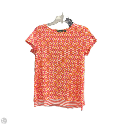 Top Short Sleeve By C Wonder In Orange & Purple, Size: Xs