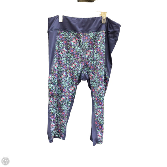Athletic Capris By Pro Player In Navy, Size: 3x