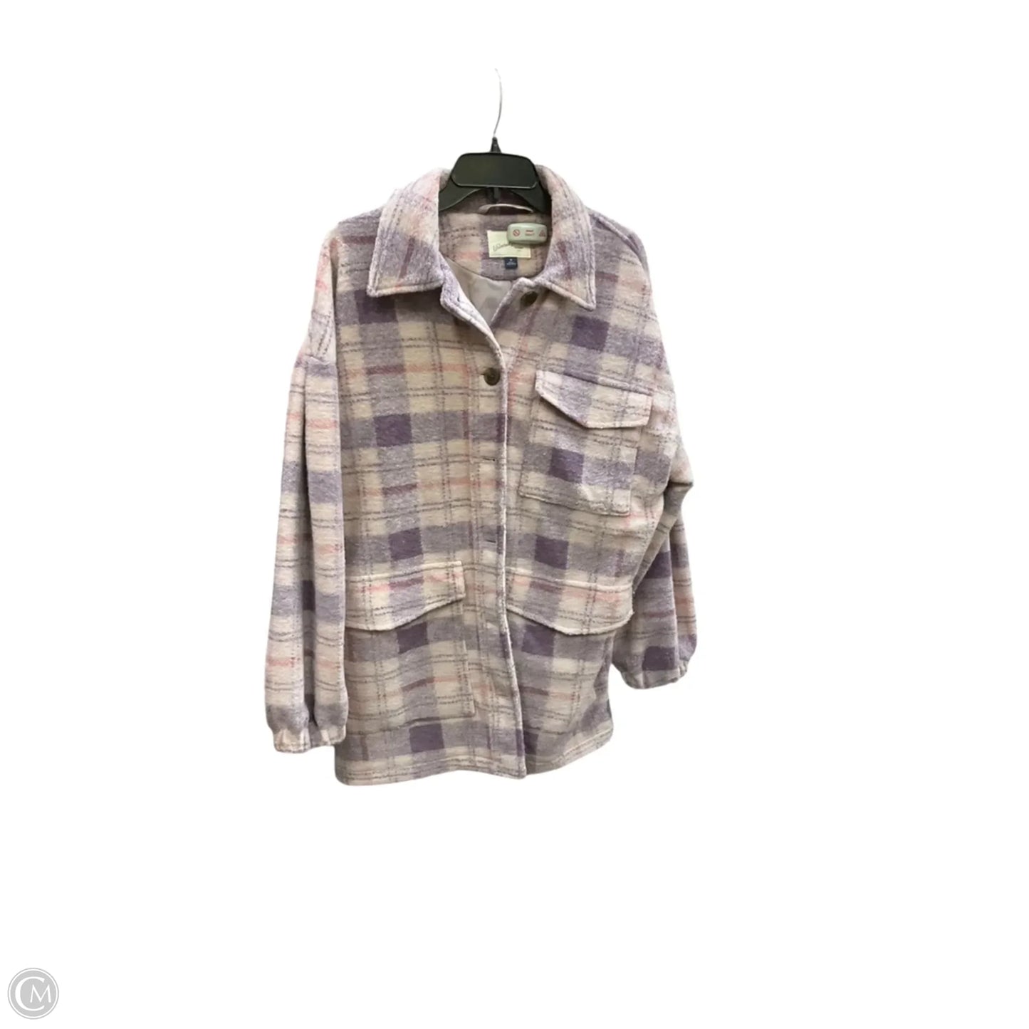 Jacket Shirt By Universal Thread In Plaid Pattern, Size: M