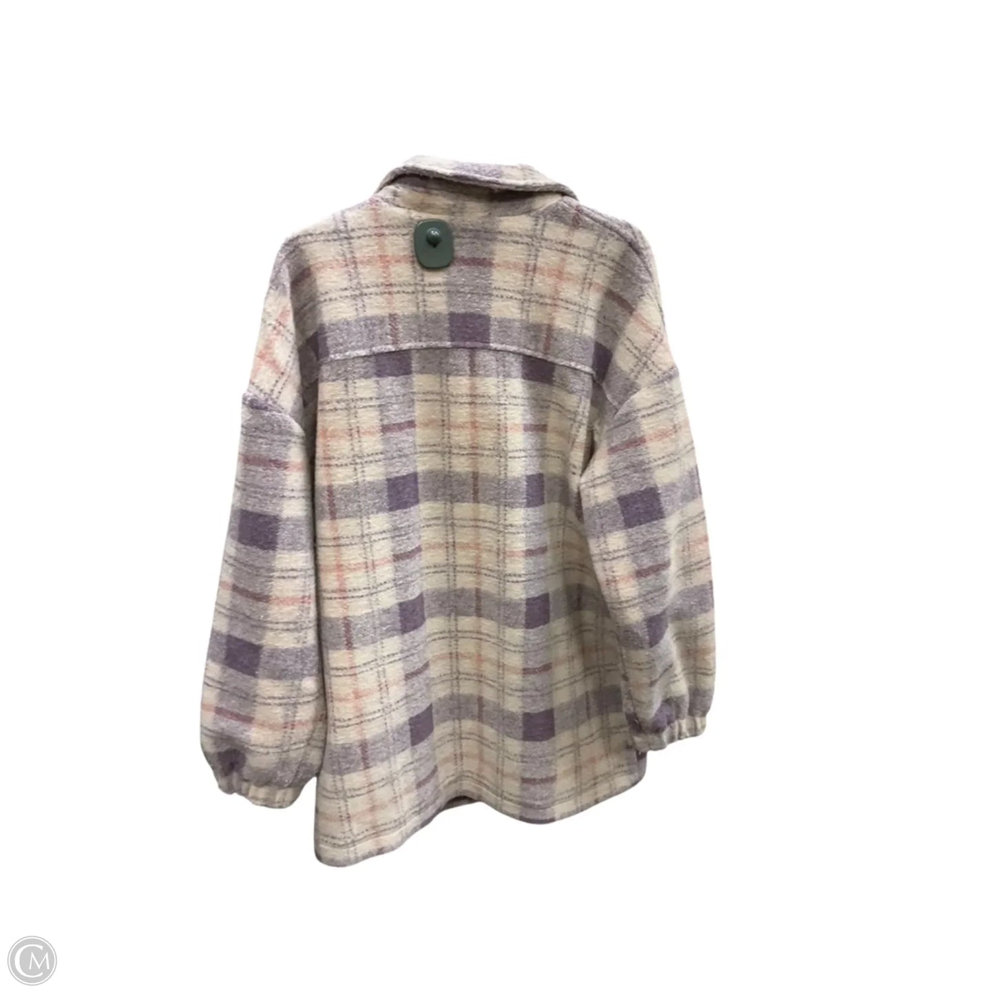 Jacket Shirt By Universal Thread In Plaid Pattern, Size: M