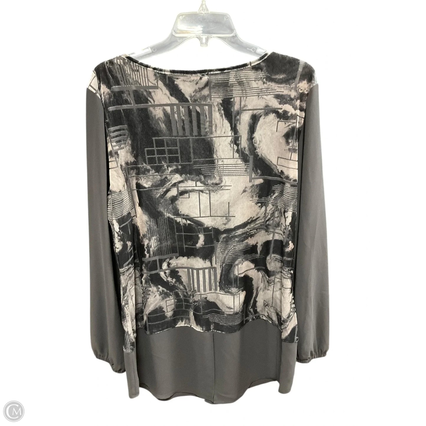 Top Long Sleeve By Katherine Barclay In Black, Size: Xl