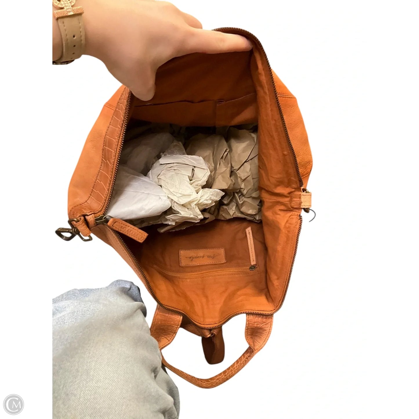 Backpack Leather By Free People, Size: Large