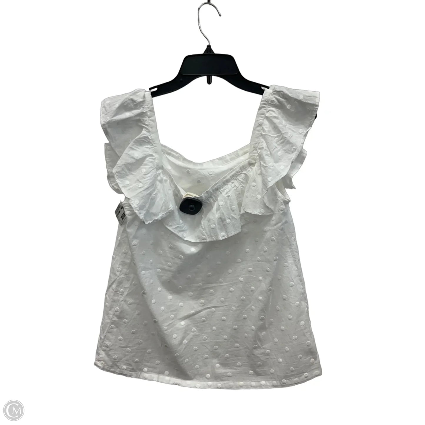 Top Short Sleeve By Ann Taylor In White, Size: S