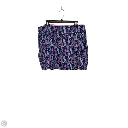 Skort Designer By Lilly Pulitzer In Blue, Size: Xl