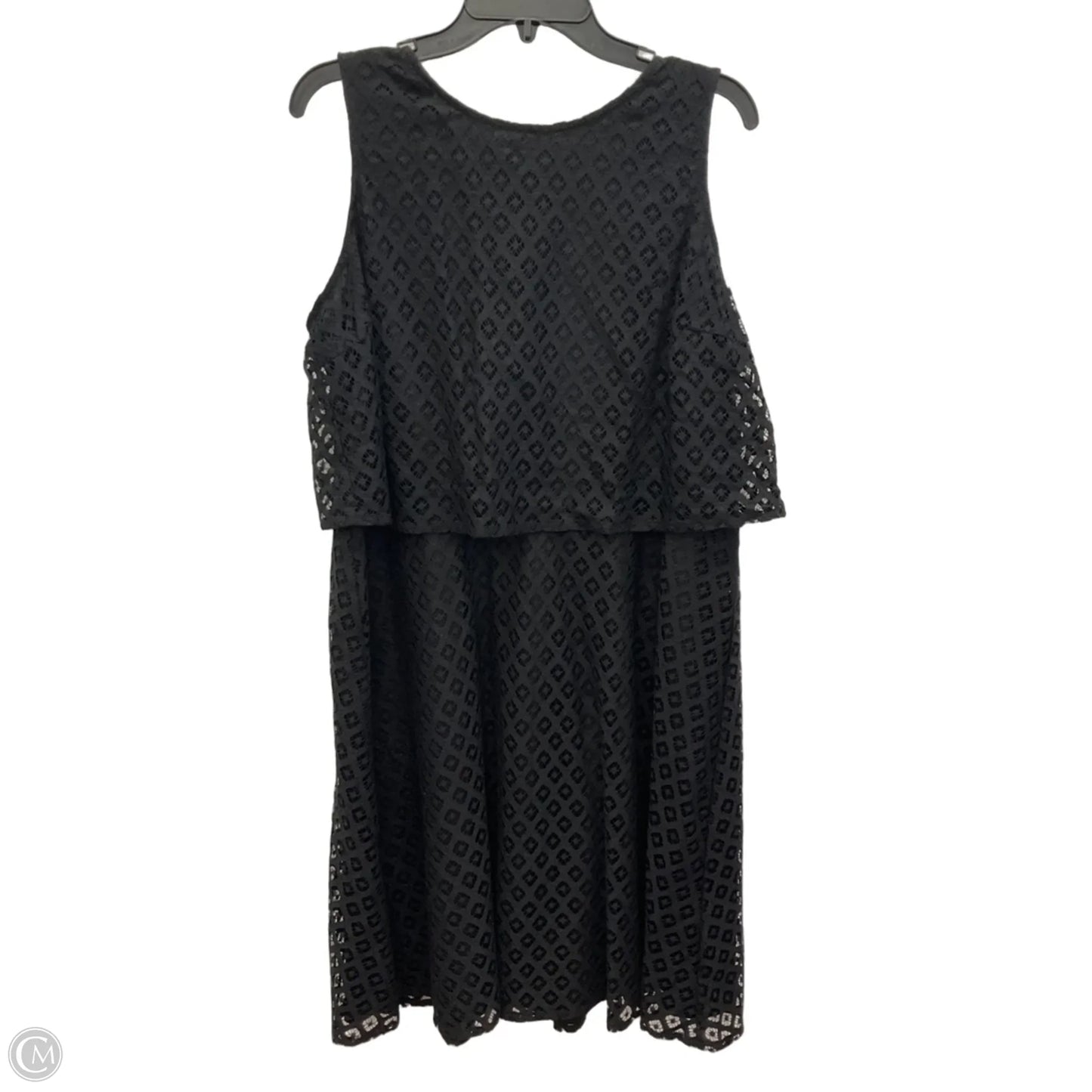 Dress Casual Midi By Chicos In Black, Size: L
