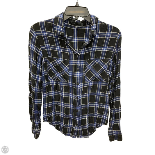 Top Long Sleeve By Sanctuary In Plaid Pattern, Size: Xs