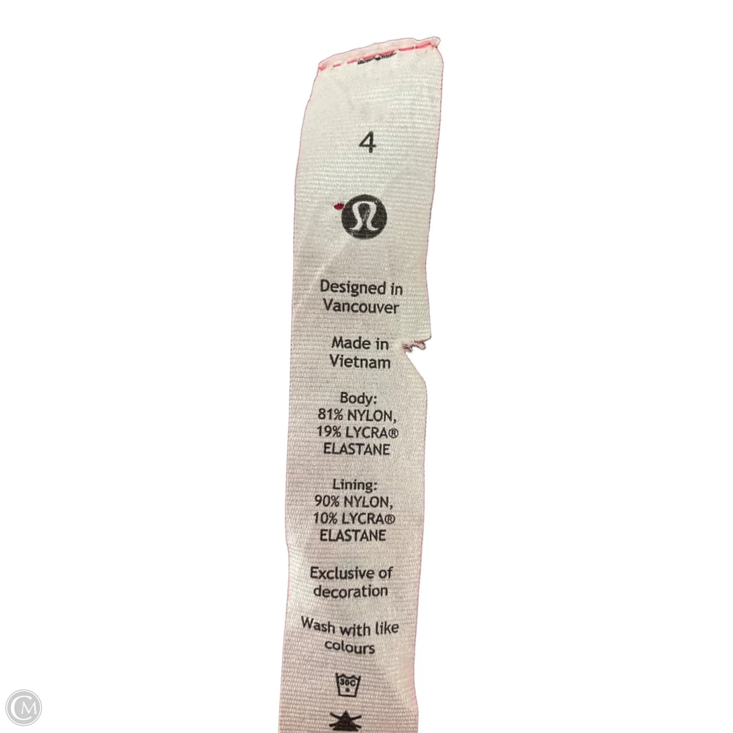 Athletic Shorts By Lululemon In Pink, Size: 4