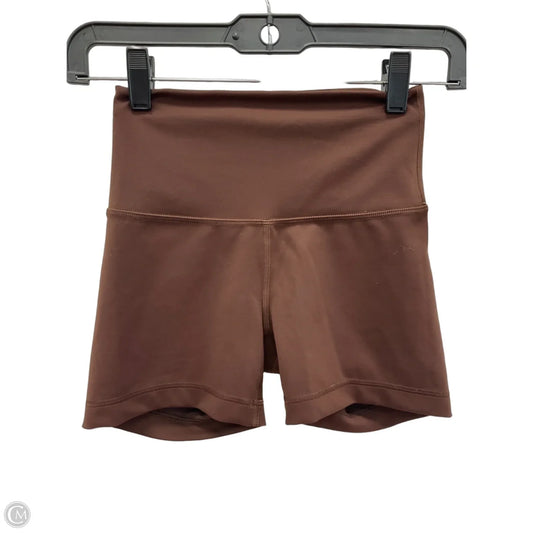 Athletic Shorts By Lululemon In Brown, Size: 4