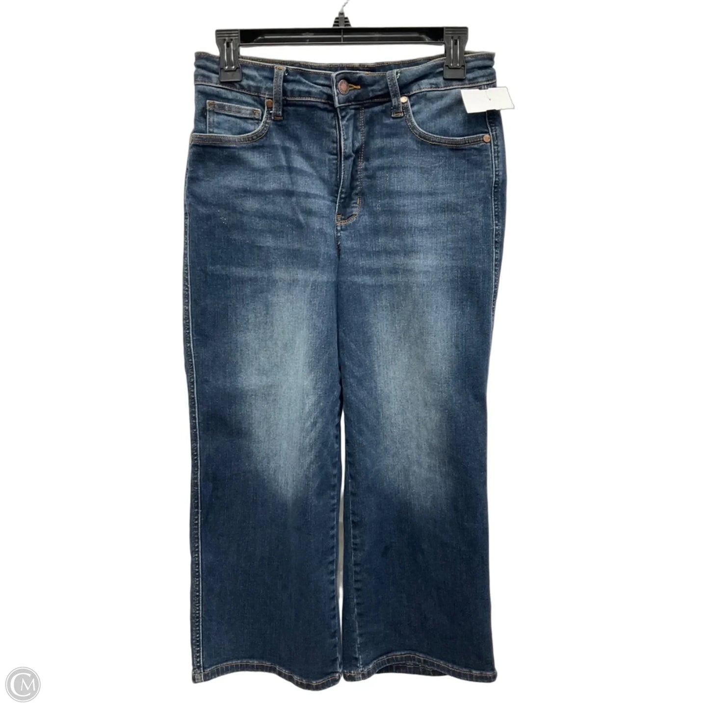 Jeans Cropped By Judy Blue In Blue Denim, Size: 6