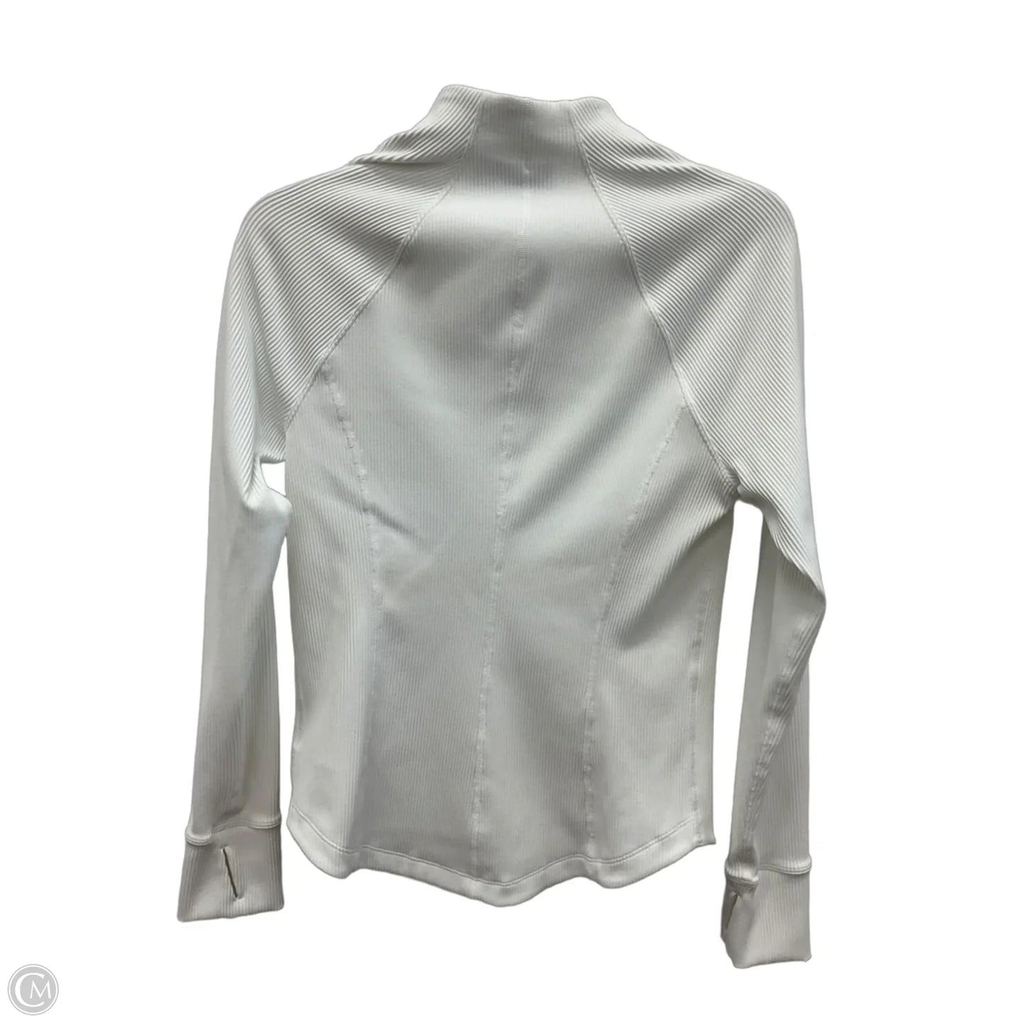 Athletic Jacket By Athleta In White, Size: M
