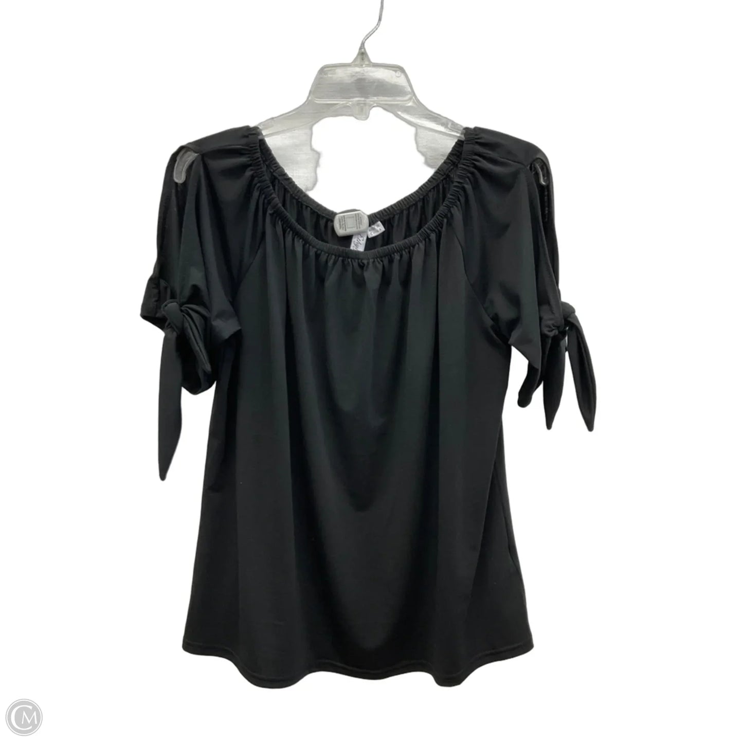 Top Short Sleeve By Ethyl In Black, Size: L