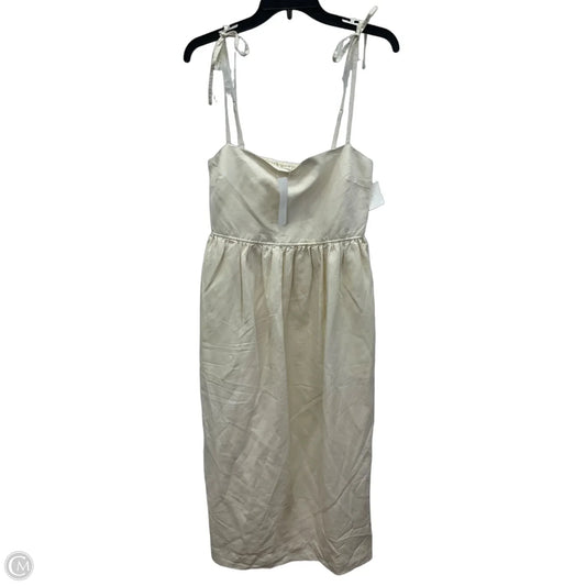 Dress Casual Midi By Uniqlo In Cream, Size: S