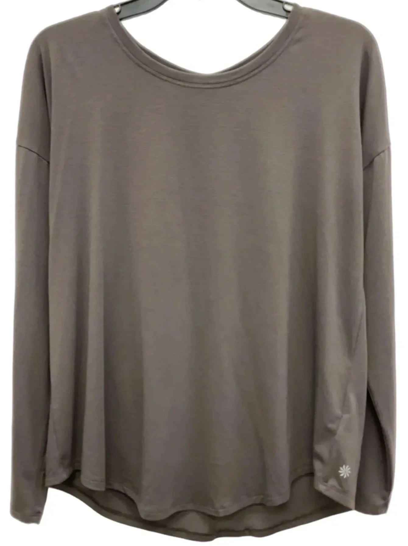Athletic Top Long Sleeve Crewneck By Athleta In Brown, Size: M