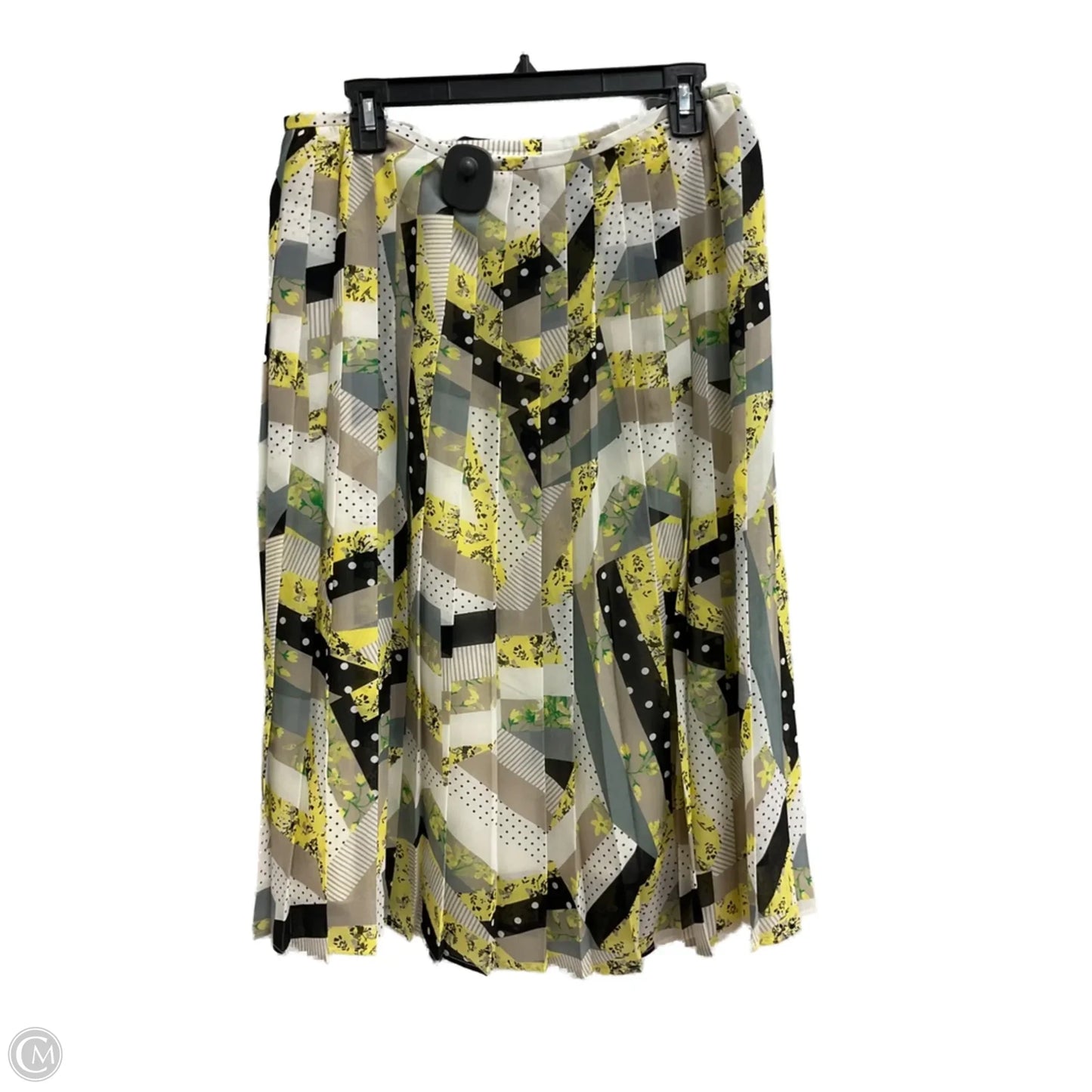 Skirt Midi By Calvin Klein In Yellow, Size: 10p