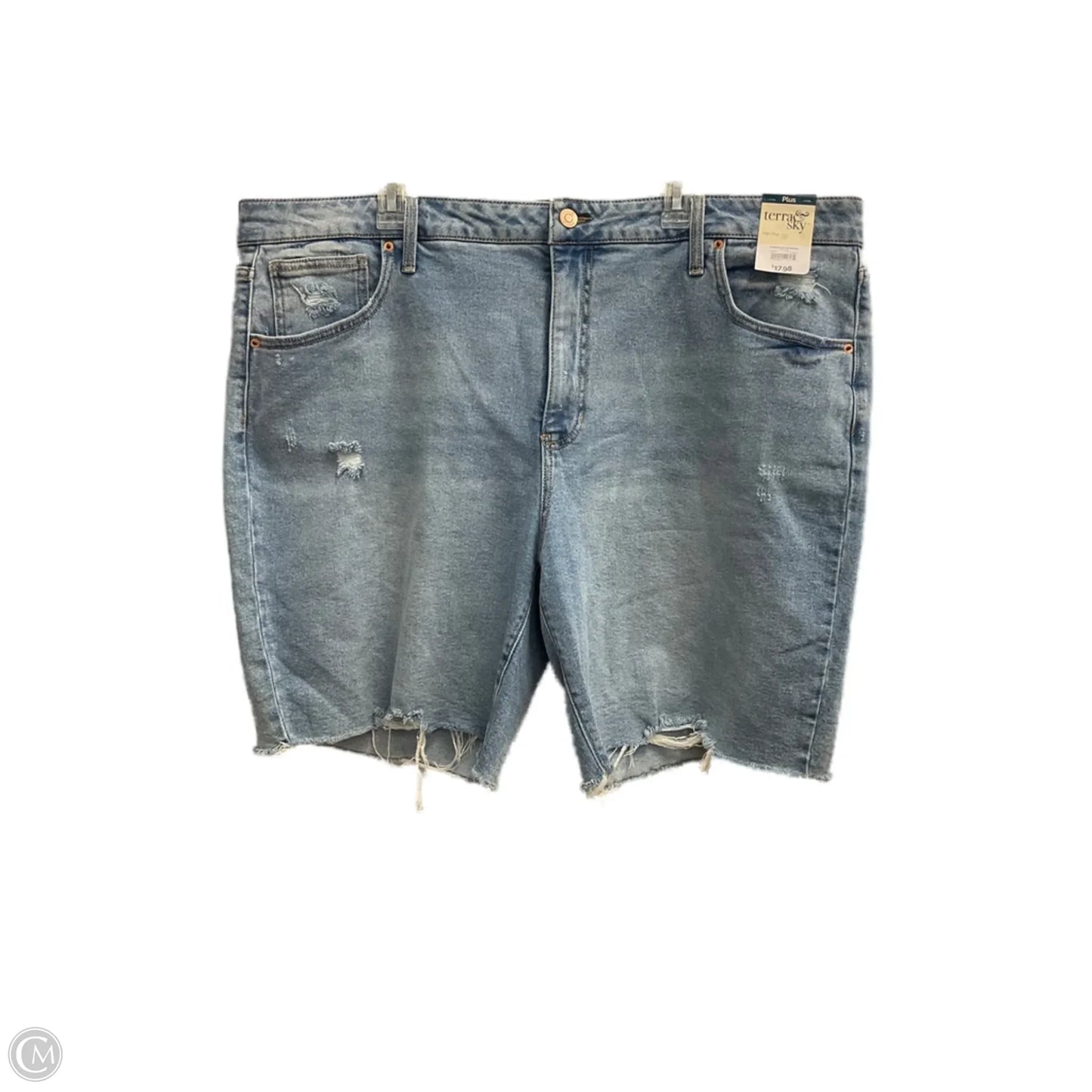 Shorts By Terra & Sky In Blue Denim, Size: 24