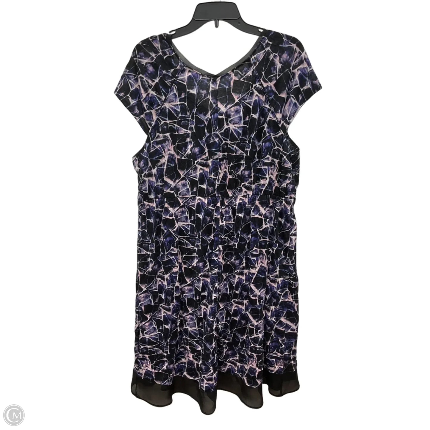 Dress Casual Midi By Simply Vera In Purple, Size: Xl