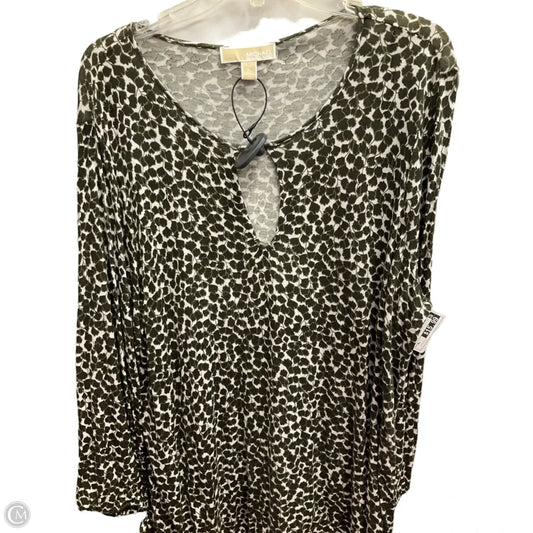 Top Long Sleeve By Michael By Michael Kors In Green, Size: Xl