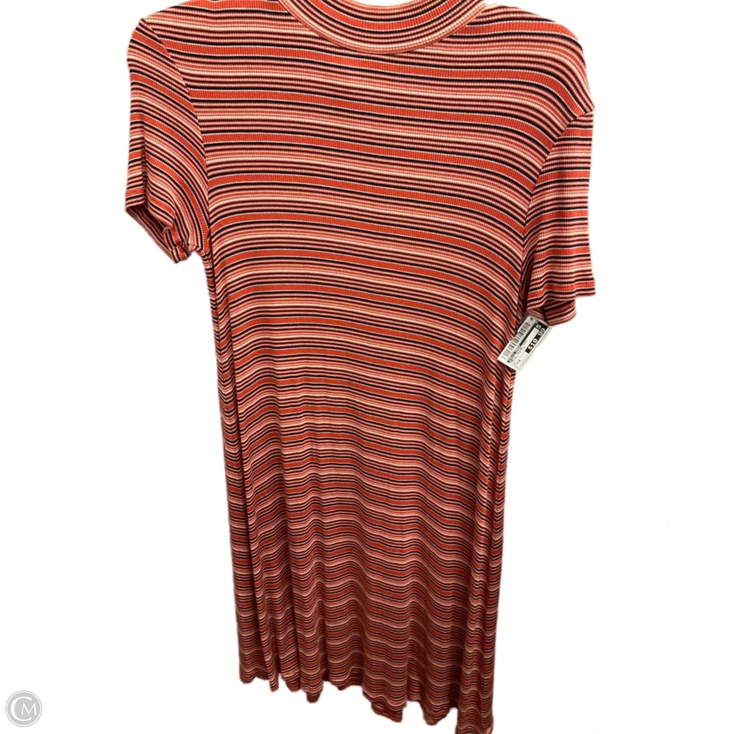 Dress Casual Midi By Falls Creek In Striped Pattern, Size: M