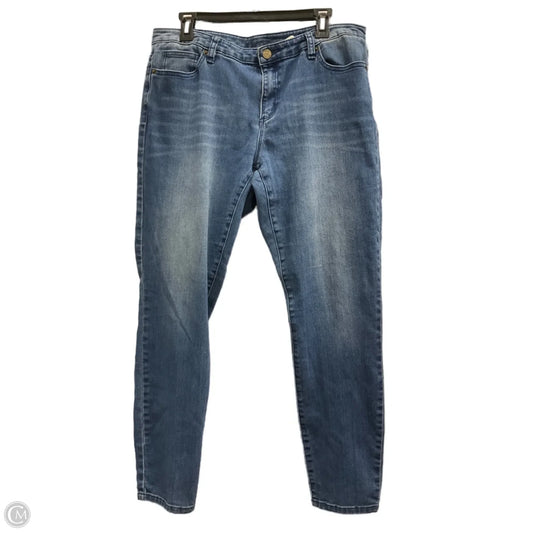 Jeans Straight By Michael By Michael Kors In Blue Denim, Size: 12